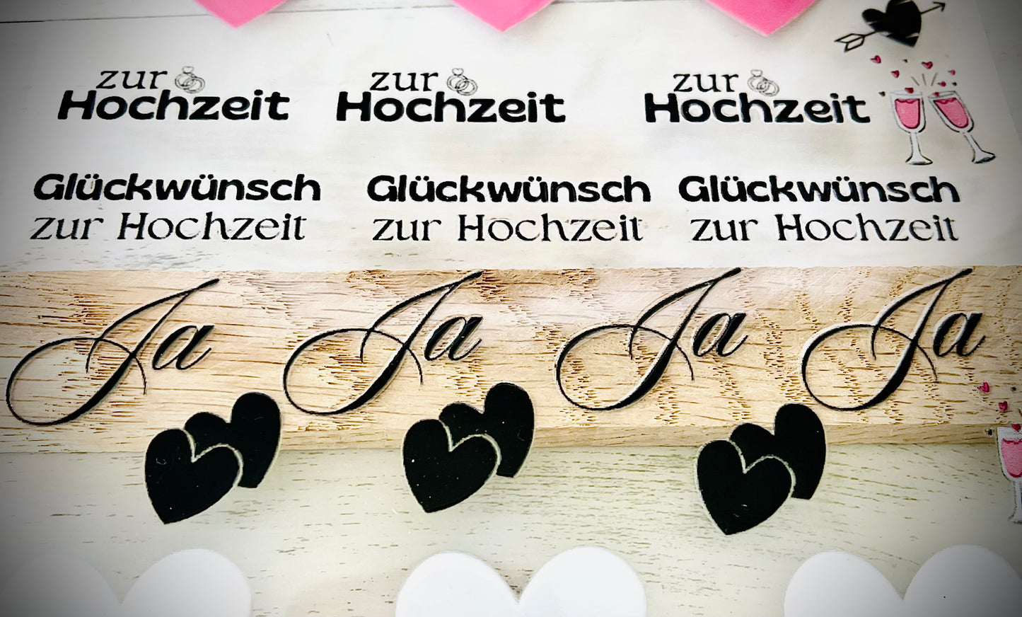 easy Rub-On-Sticker „Hochzeit“