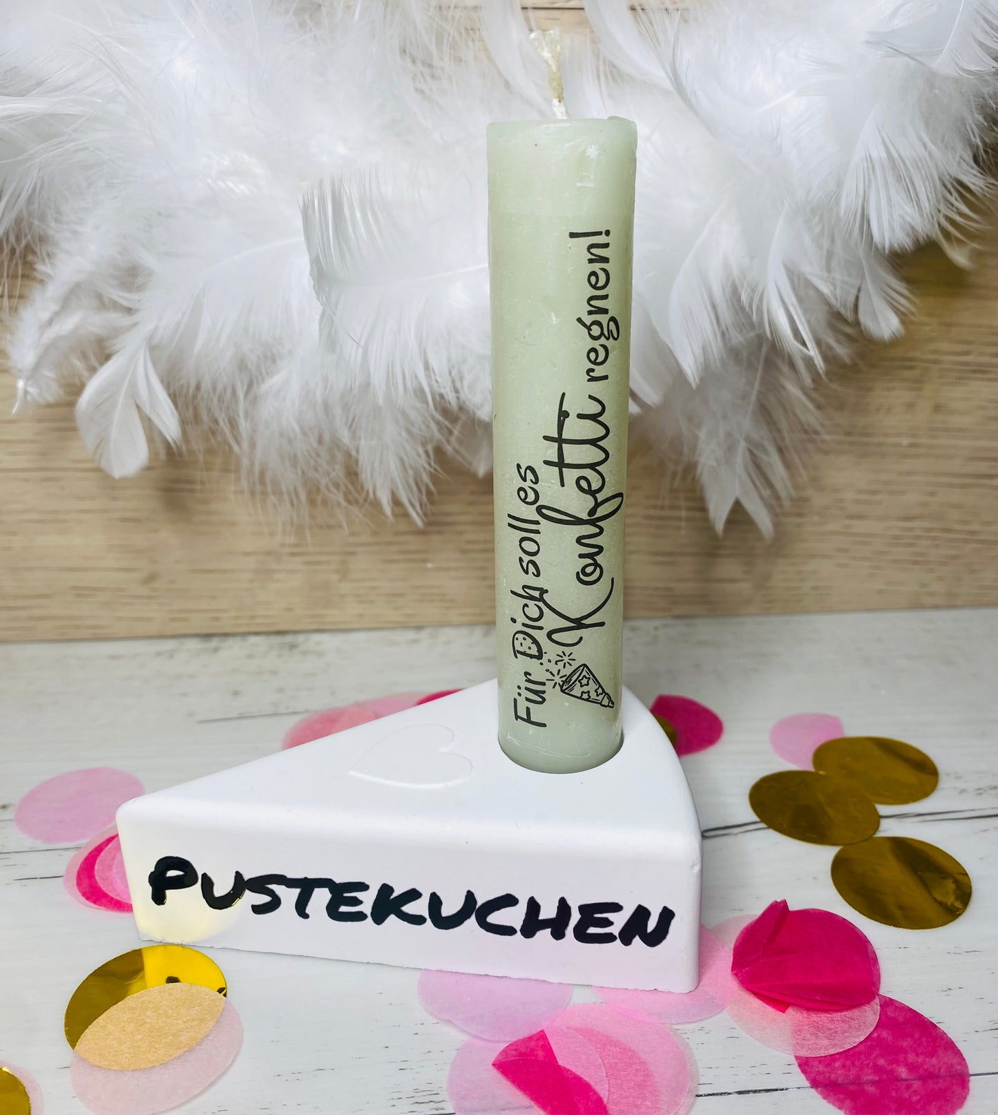 easy Rub-On-Sticker „Pustekuchen“