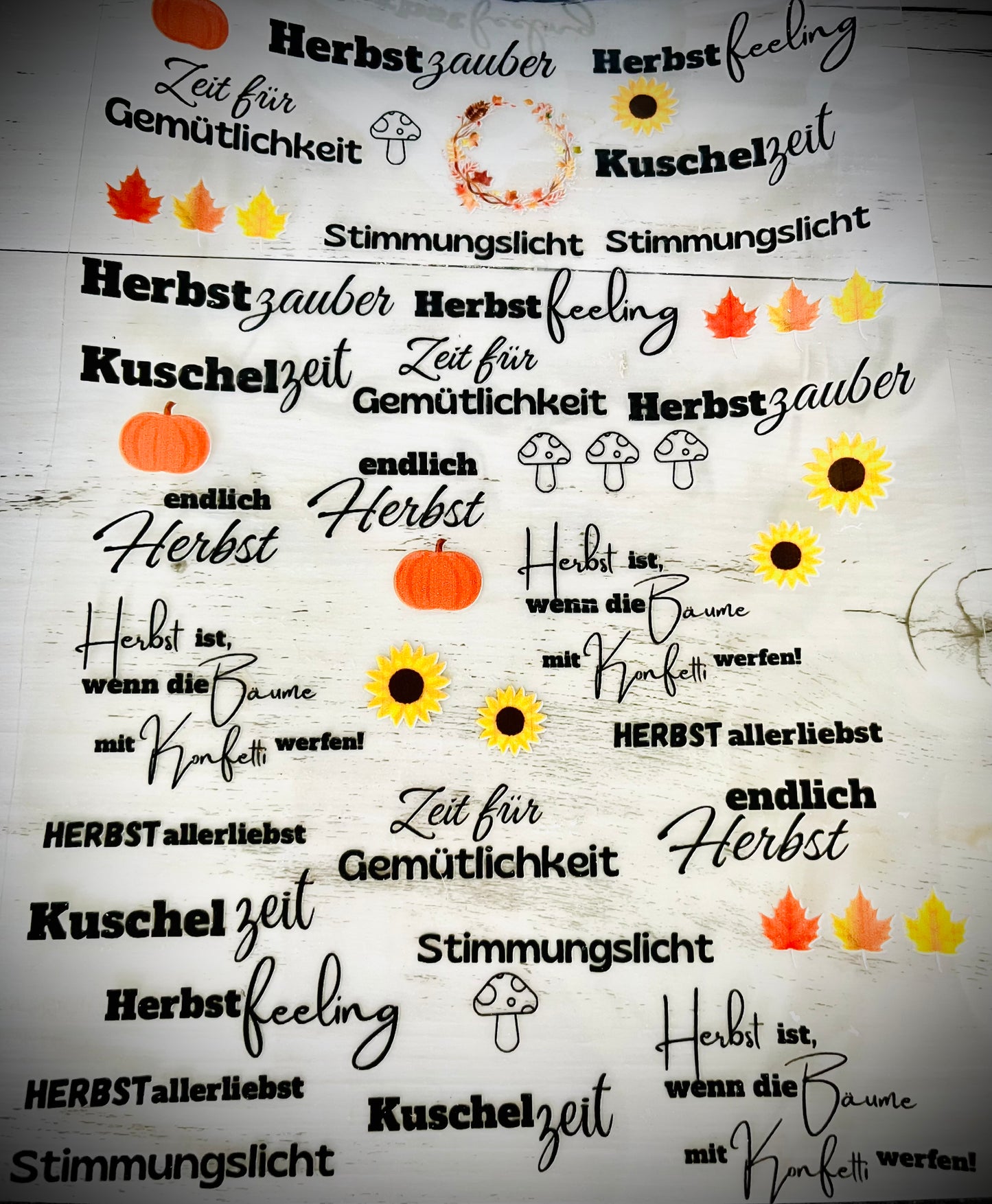 easy Rub-On-Sticker „Herbst“