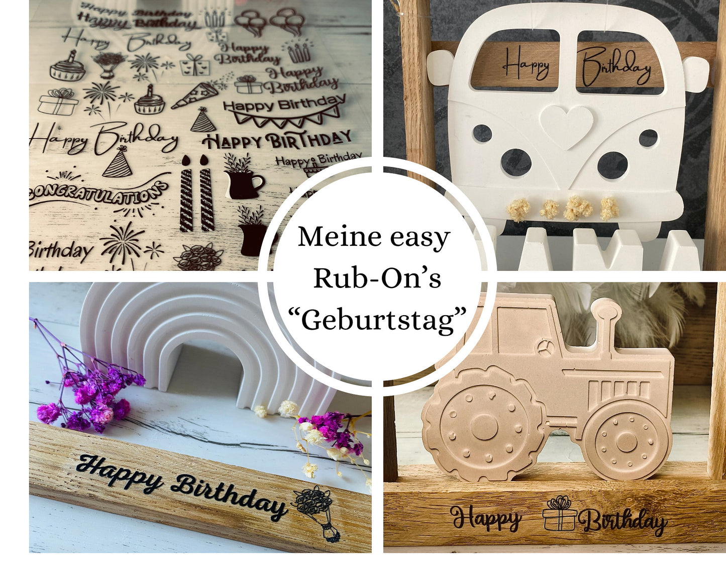 easy Rub-On-Sticker „Geburtstag“