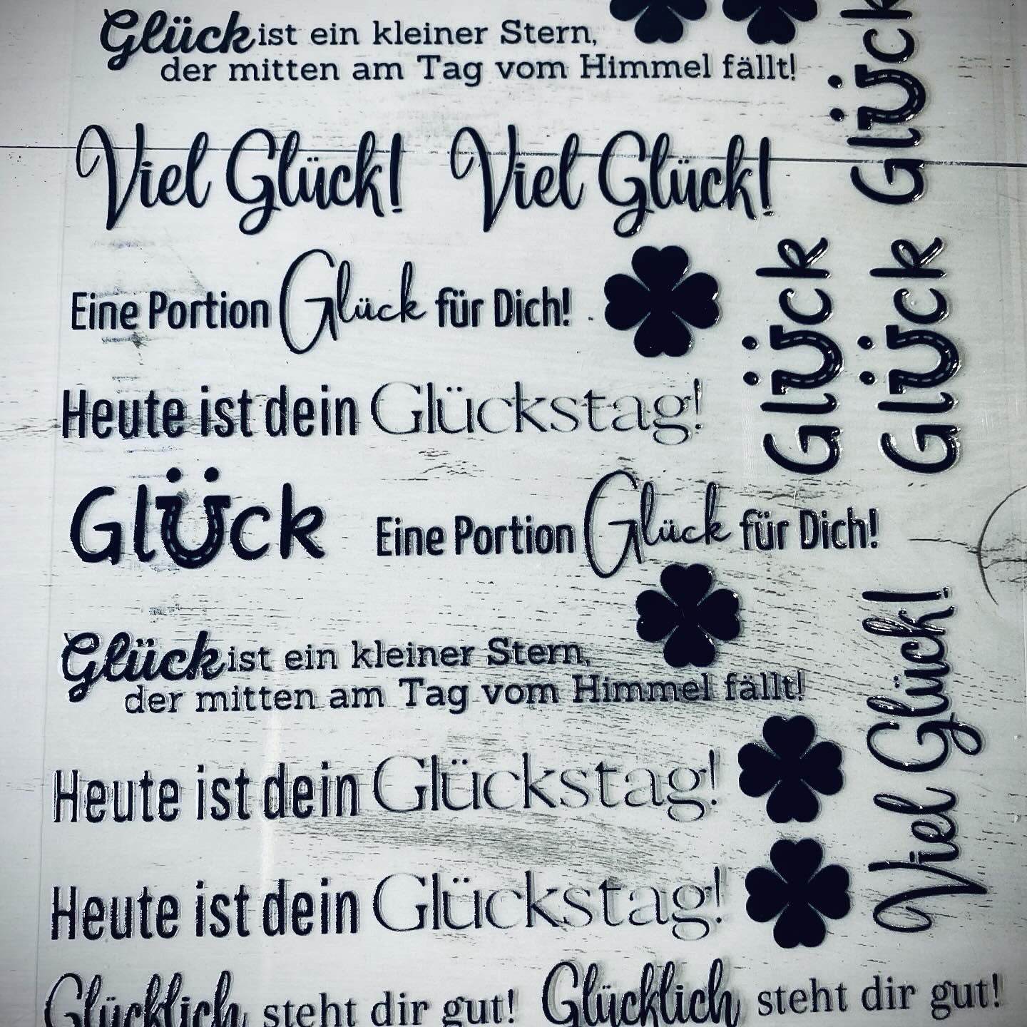 easy Rub-On-Sticker „Glück“