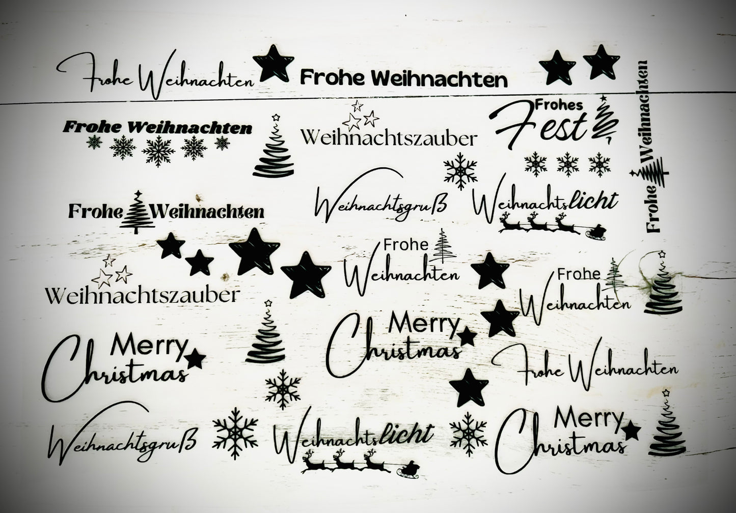 easy Rub-On-Sticker „Weihnachten“