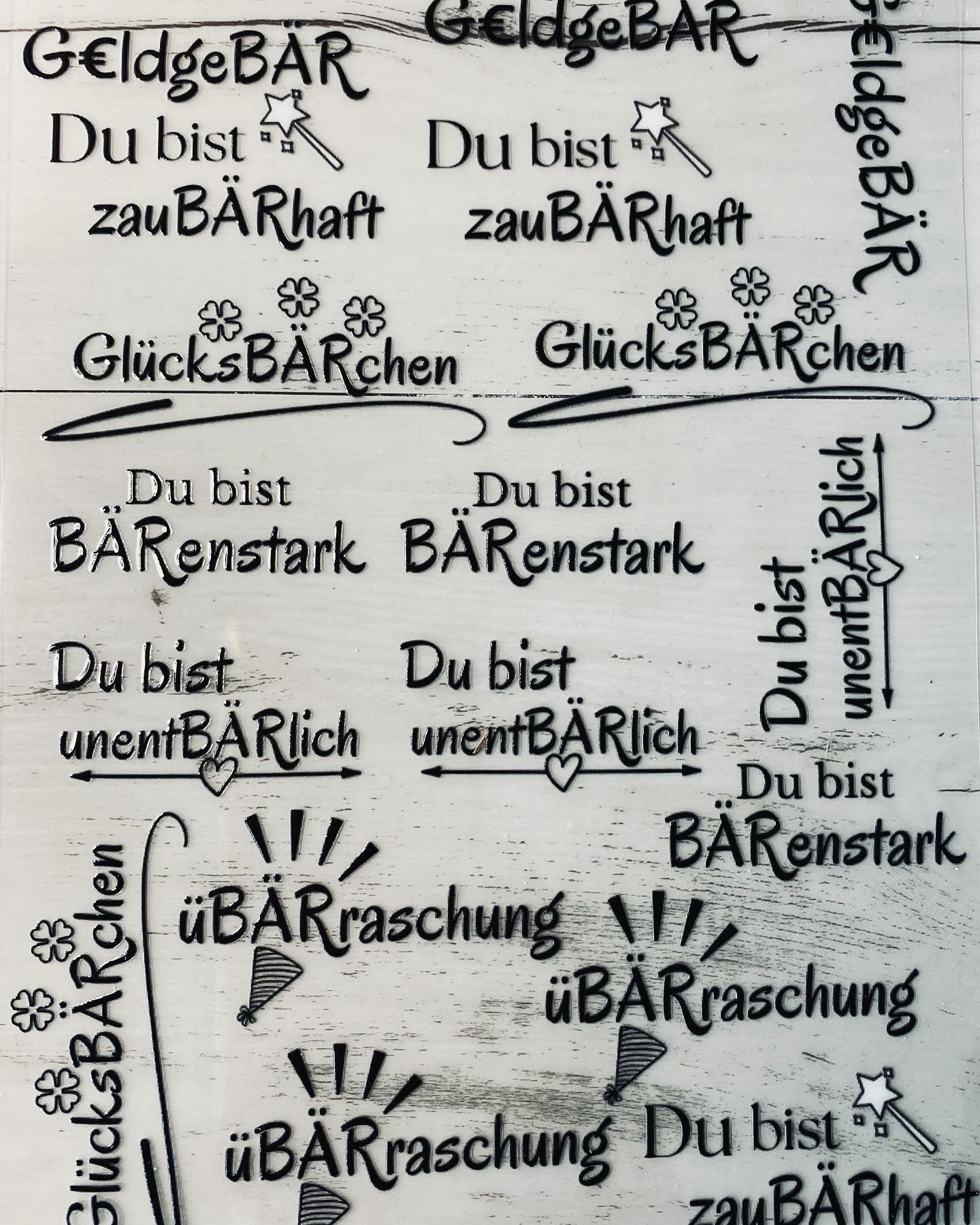 Easy Rub-On Sticker „Bär“