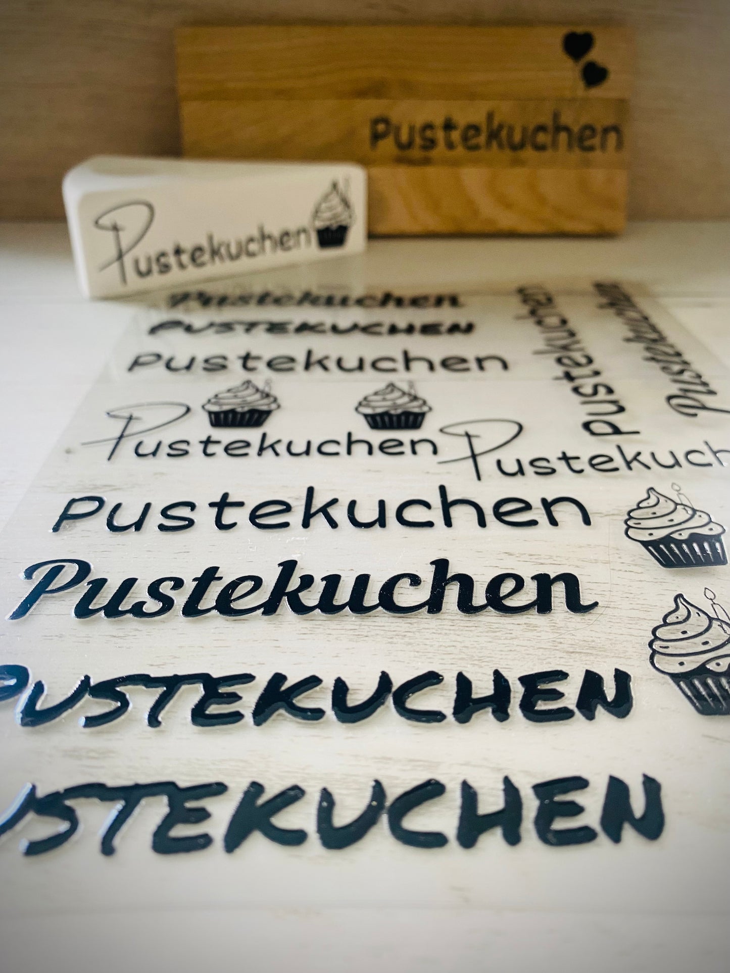 easy Rub-On-Sticker „Pustekuchen“