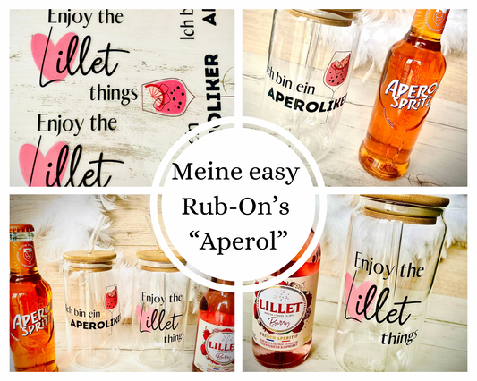 easy Rub-On-Sticker „Aperol“