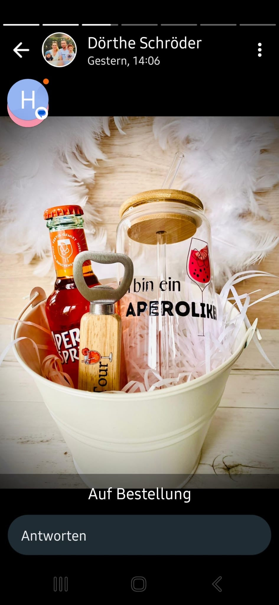 easy Rub-On-Sticker „Aperol“